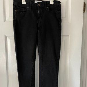 Paige Denim - Black Straight Leg Jeans